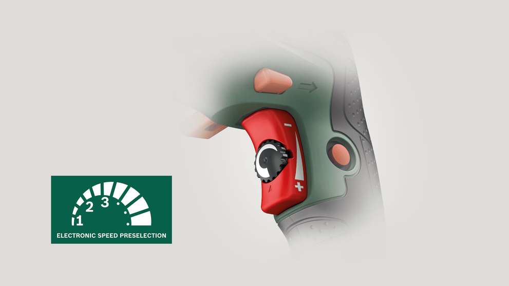 Bosch UniversalImpact 700 Drill Assistant Bosch elektronika sa regulisanjem broja obrtaja obezbeđuje kontrolu snage koja je osetljiva na pritisak preko okidača, a Bosch predizbor broja obrtaja omogućava podešavanje precizne brzine bušenja za materijal.